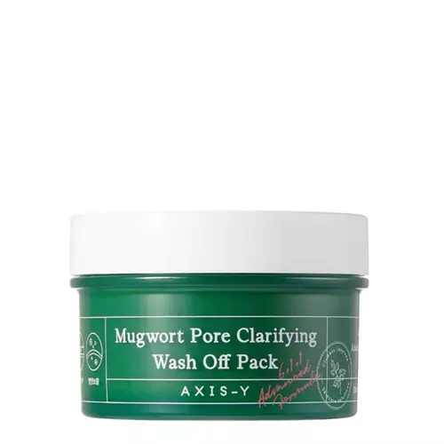 Axis-y - Mugwort Pore Clarifying Wash Off Pack – Valomoji Veido Kaukė su Paprastuoju Kiečiu – 100 ml