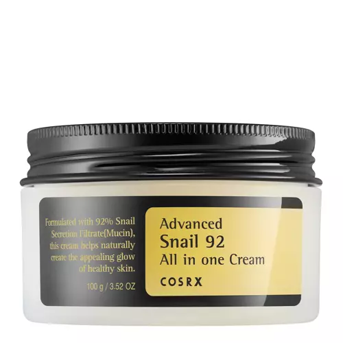 COSRX - Advanced Snail 92 All in One Cream - Visapusiškas kremas su sraigių gleivėmis - 100g