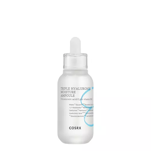 COSRX - Hydrium Triple Hyaluronic Ampoule - Drėkinamoji hialurono rūgšties veido ampulė - 40ml