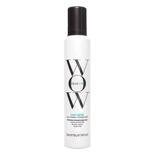 Color Wow - Color Control Blue Toning and Styling Foam – Raudoną Atspalvį Neutralizuojančios Plaukų Putos – Tamsūs Plaukai – 200 ml