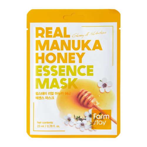 Farmstay - Real Manuka Honey Essence Mask – Maitinamoji Lakštinė Kaukė su Manuka Medumi – 1 vnt. (23 ml)