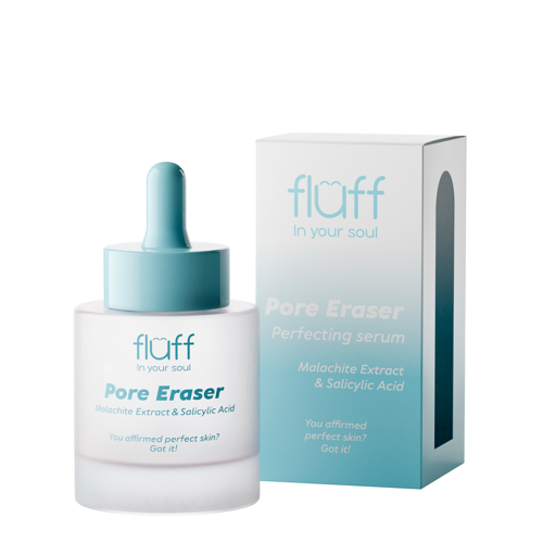 Fluff – Lyginamasis Serumas su Salicilo Rūgštimi ir Malachito Ekstraktu – 30 ml