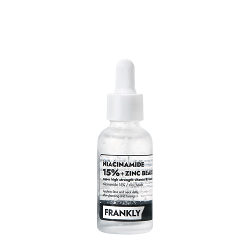 Frankly - Niacinamide 15% Zinc Beads Serum – Serumas nuo Odos Netobulumų su 15 % Niacinamidu ir Cinku – 30 ml