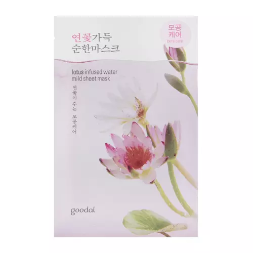 Goodal - Lotus Infused Water Mild Sheet Mask – Lyginamoji Lakštinė Kaukė – 23 ml