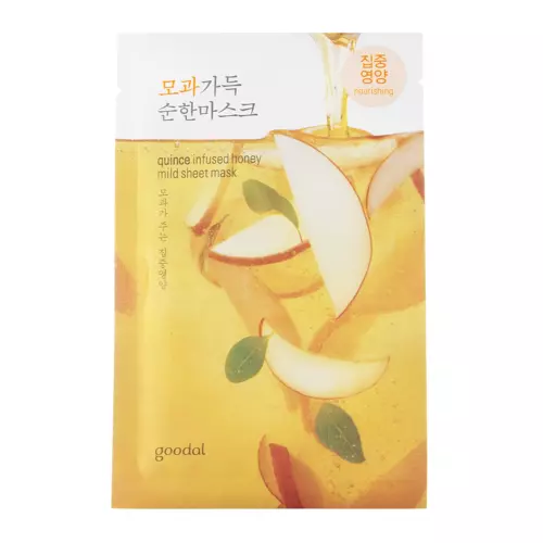 Goodal - Quince Infused Honey Mild Sheet Mask – Lakštinė Kaukė su Medumi – 23 ml