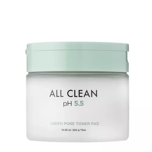 Heimish - All Clean Green Pore Toner Pads – Drėkinamosios Tonizuojančios Pagalvėlės – 75 vnt.