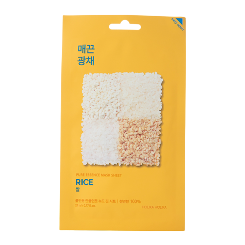 Holika Holika - Pure Essence Mask Sheet - Rice - Atgaivinanti kaukė su ryžių ekstraktu - 23ml