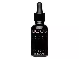 Liqpharm - LIQ CG Serum Night 7% Glycolic PEEL – Šveičiamasis ir Lyginamasis Naktinis Serumas – 30 ml