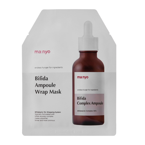 Ma:nyo - Factory Bifida Ampoule Wrap Mask – Drėkinamoji Hidrogelinė Kaukė – 35 g