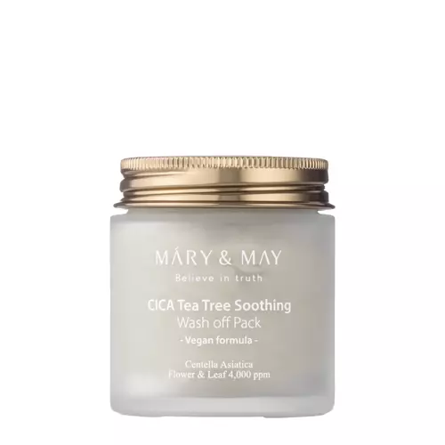 Mary&May - CICA Tea Tree Soothing Wash off Pack - Molio Kaukė - 125g