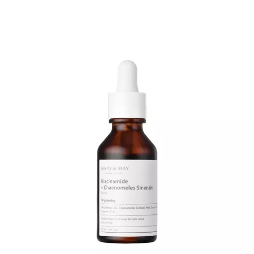 Mary&May - Niacinamide Chaenomeles Sinensis Serum - Skaistinantis Serumas su Niacinamidu ir Kinijos Svarainiais - 30ml