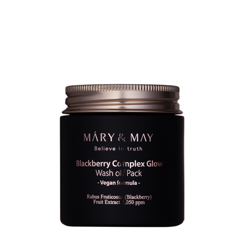 Mary&May - Vegan Blackberry Complex Glow Wash off Pack – Skaistinanti Molio Kaukė – 125 g