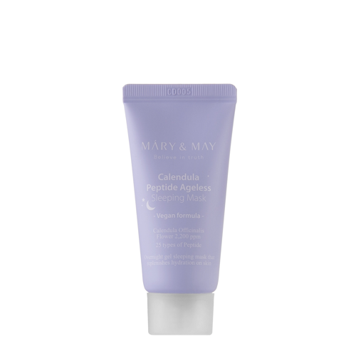 Mary&May - Vegan Calendula Peptide Ageless Sleeping Mask – Raminamoji ir Stangrinamoji Naktinė Kaukė – 30 g