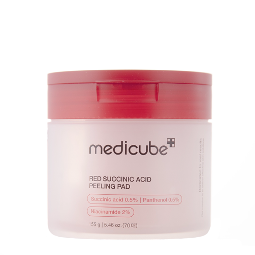 Medicube - Red Succinic Acid Peeling Pad – Šveičiamieji Veido Padeliai – 70 vnt. / 155 g