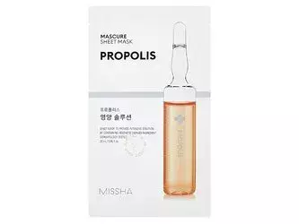 Missha - Mascure Propolis Nutrition lakštinė kaukė - Propolio lakštinė kaukė - 28ml