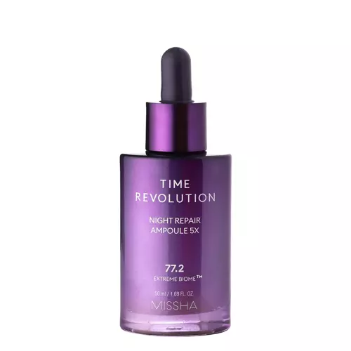 Missha - Time Revolution Night Repair Ampoule 5x - Stangrinamasis Serumas su Fermentuotu Bifidobakterijų Lizatu - 50 ml