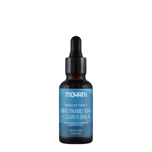 Mohani – Veido Serumas su 10 % Niacinamidu ir Baltuoju Šantru – 30 ml