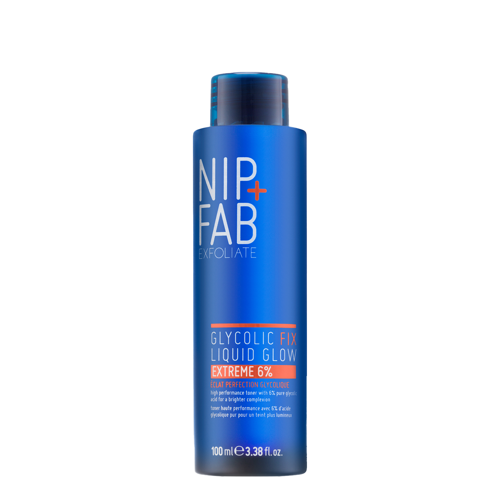 Nip+Fab - Glycolic Fix 6% Glow Toner – Eksfoliuojantis Veido Tonikas su Glikolio Rūgštimi – 100 ml