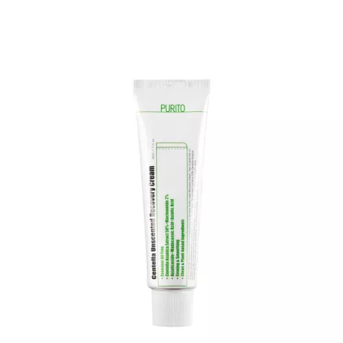 Purito - Centella Unscented Recovery Cream - Centella Asiatica regeneruojamasis kremas be kvapiųjų medžiagų - 50ml