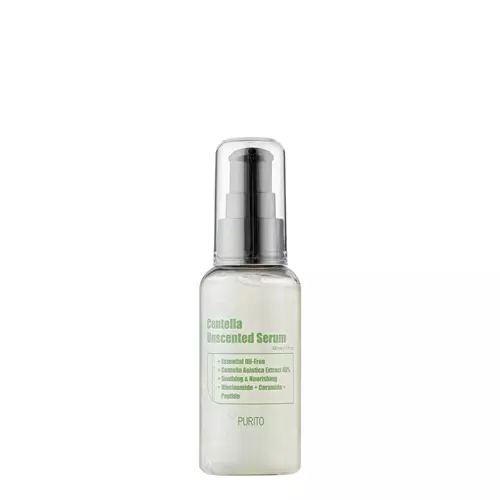 Purito - Centella Unscented Serum - Serumas be kvapiųjų medžiagų su Centella Asiatica ekstraktu - 60ml