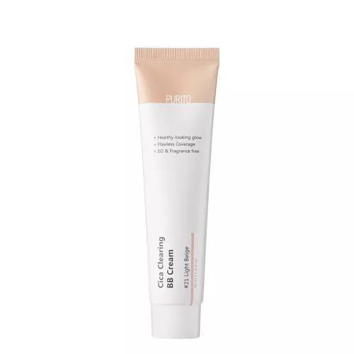 Purito - Cica Clearing BB Cream - BB kremas su azijinės centelės ekstraktu - #21 Light Beige - 30ml