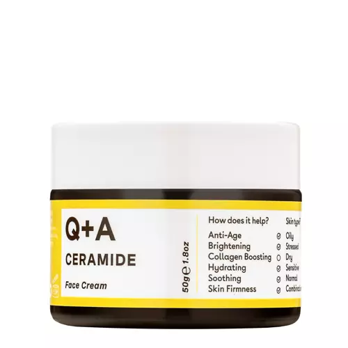 Q+A - Ceramide Barrier Defence Face Cream - Apsauginis veido kremas su ceramidais - 50ml