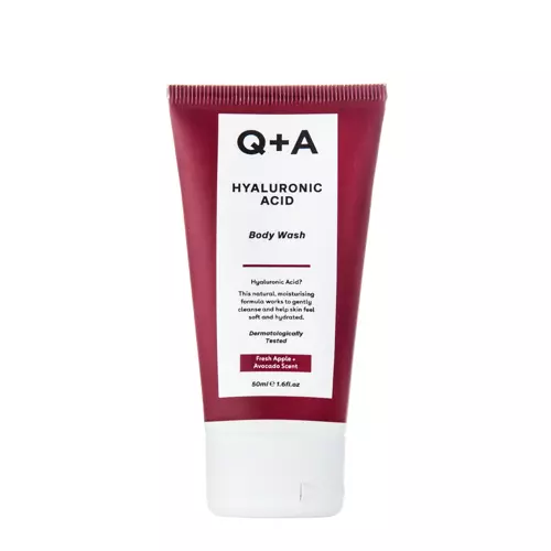 Q+A - Hyaluronic Acid Body Wash - Drėkinamasis kūno valymo gelis su hialurono rūgštimi - 50ml