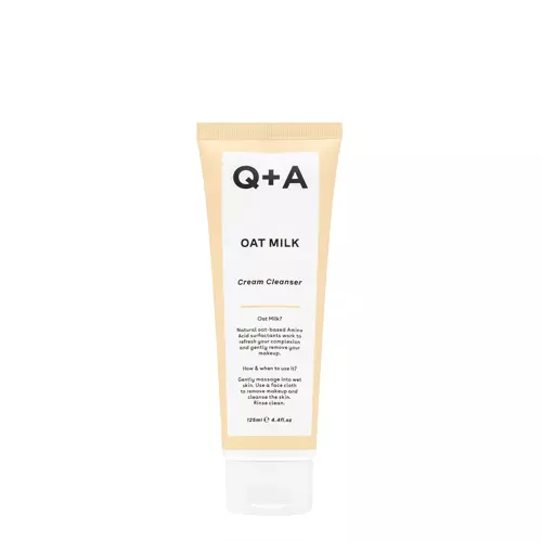 Q+A - Oat Milk Cream Cleanser - Kreminė valomoji emulsija su avižų pienu - 125ml