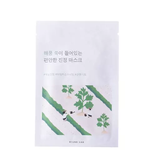 Round Lab - Mugwort Calming Sheet Mask – Drėkinamoji ir Raminamoji Lakštinė Kaukė – 25 ml