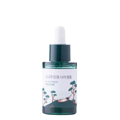 Round Lab - Pine Calming Cica Ampoule - Ampulė, mažinanti odos spalvą po egzemos - 30ml