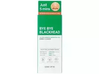 Some By Mi - Bye Bye Blackhead 30 Days Miracle Green Tea Tox Bubble Cleanser – Valomosios Veido Prausimosi Putos su Žaliosios Arbatos Ekstraktu – 120 ml