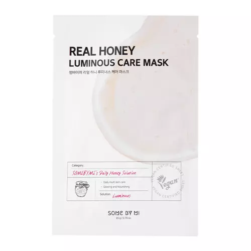 Some By Mi - Real Honey Luminous Care Mask - Šviečianti lakštinė kaukė - 20g