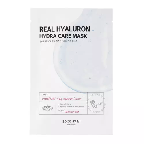 Some By Mi - Real Hyaluron Hydra Care Mask - Drėkinamoji padėkliukų kaukė - 20g
