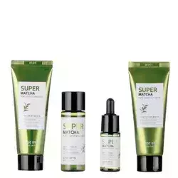 Some By Mi - Super Matcha Pore Care - Starter Kit - Kosmetikos rinkinys išsiplėtusioms poroms gydyti