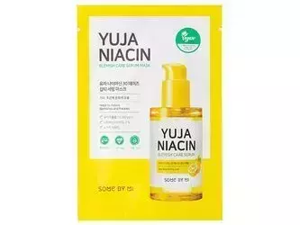 Some By Mi - Yuja Niacin Blemish Care Serum Mask - Šviesinanti kaukė - 25g