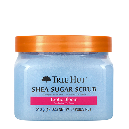 Tree Hut - Shea Sugar Scrub Exotic Bloom – Cukraus Kūno Šveitiklis – Egzotinė Gėlė – 510 g