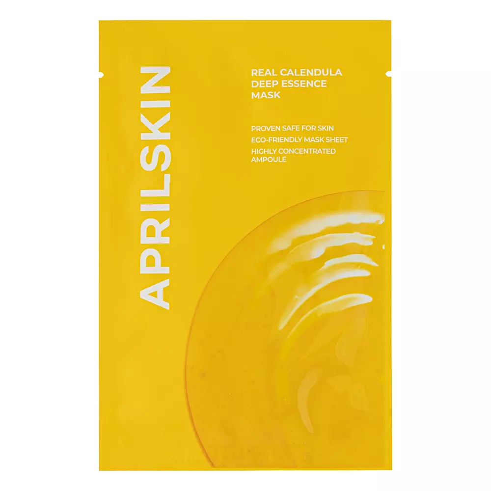 Aprilskin - Real Calendula Deep Essence Mask – Kaukė su Medetkų Esencija – 20 g