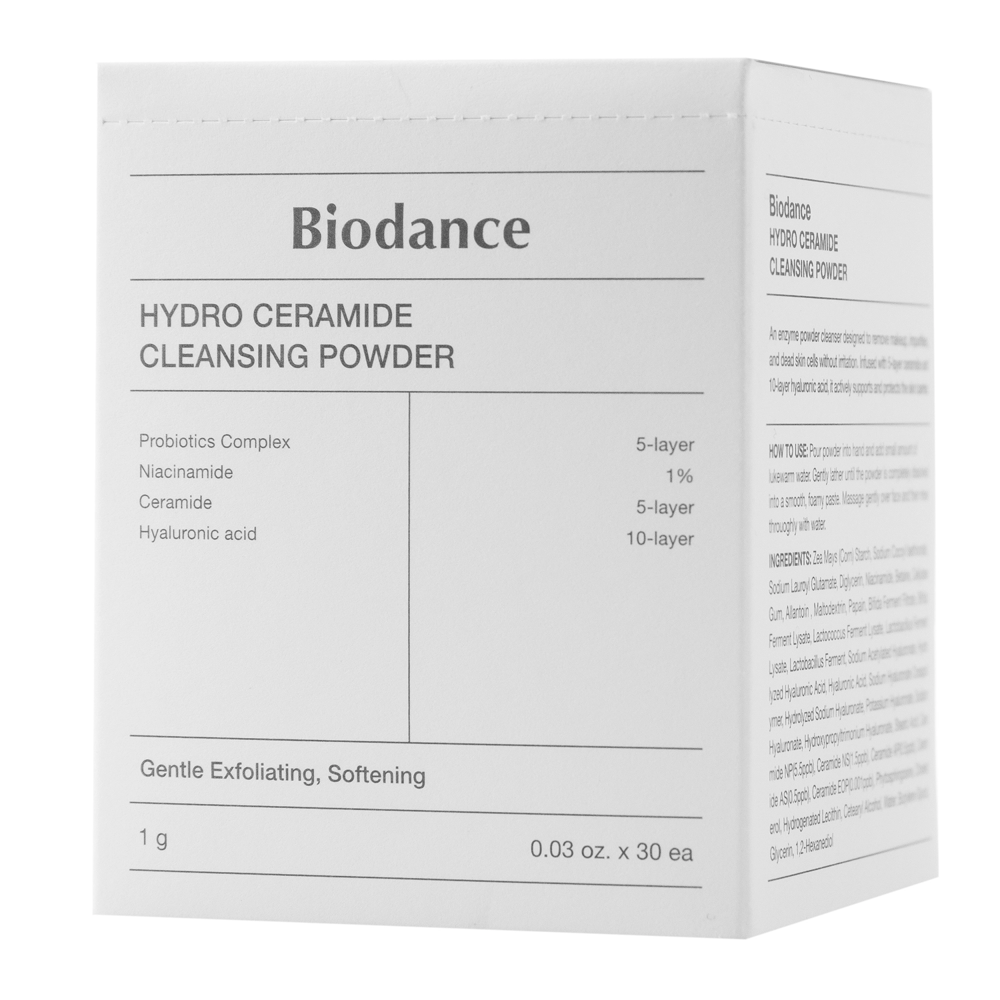 Biodance - Hydro Ceramide Cleansing Powder – Drėkinamoji Enziminė Pudra – 30 vnt. x 1 g