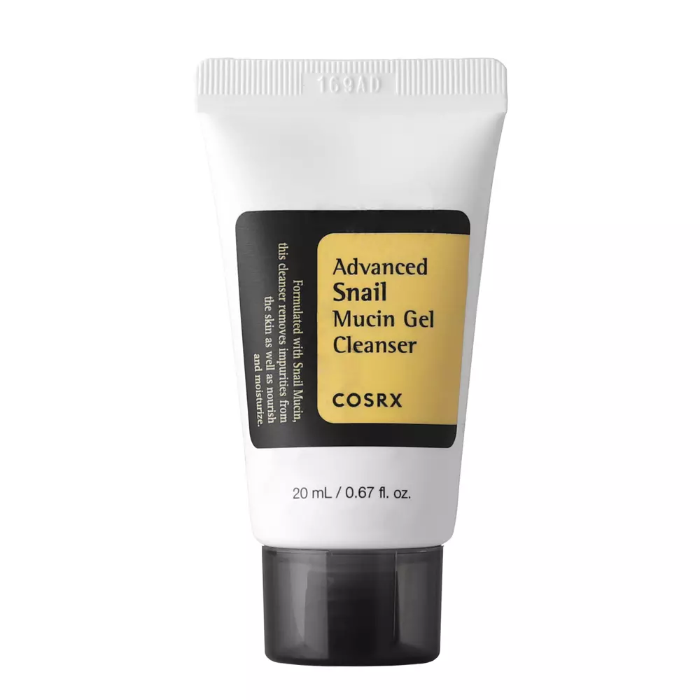 COSRX - Advanced Snail Mucin Power Gel Cleanser - Švelnus veido valymo gelis su sraigių gleivėmis - 20ml