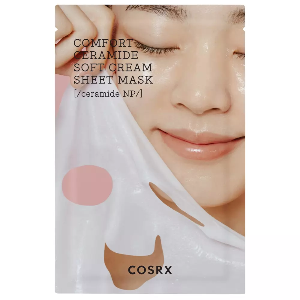 COSRX - Balancium Comfort Ceramide Soft Cream Sheet Mask - Keramidinė lakštinė kaukė - 31g