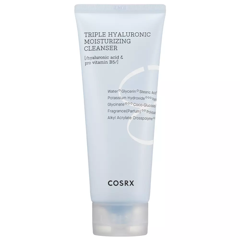 COSRX - Hydrium Triple Hyaluronic Moisture Cleanser - Valomasis putojantis losjonas su hialurono rūgštimi - 150ml