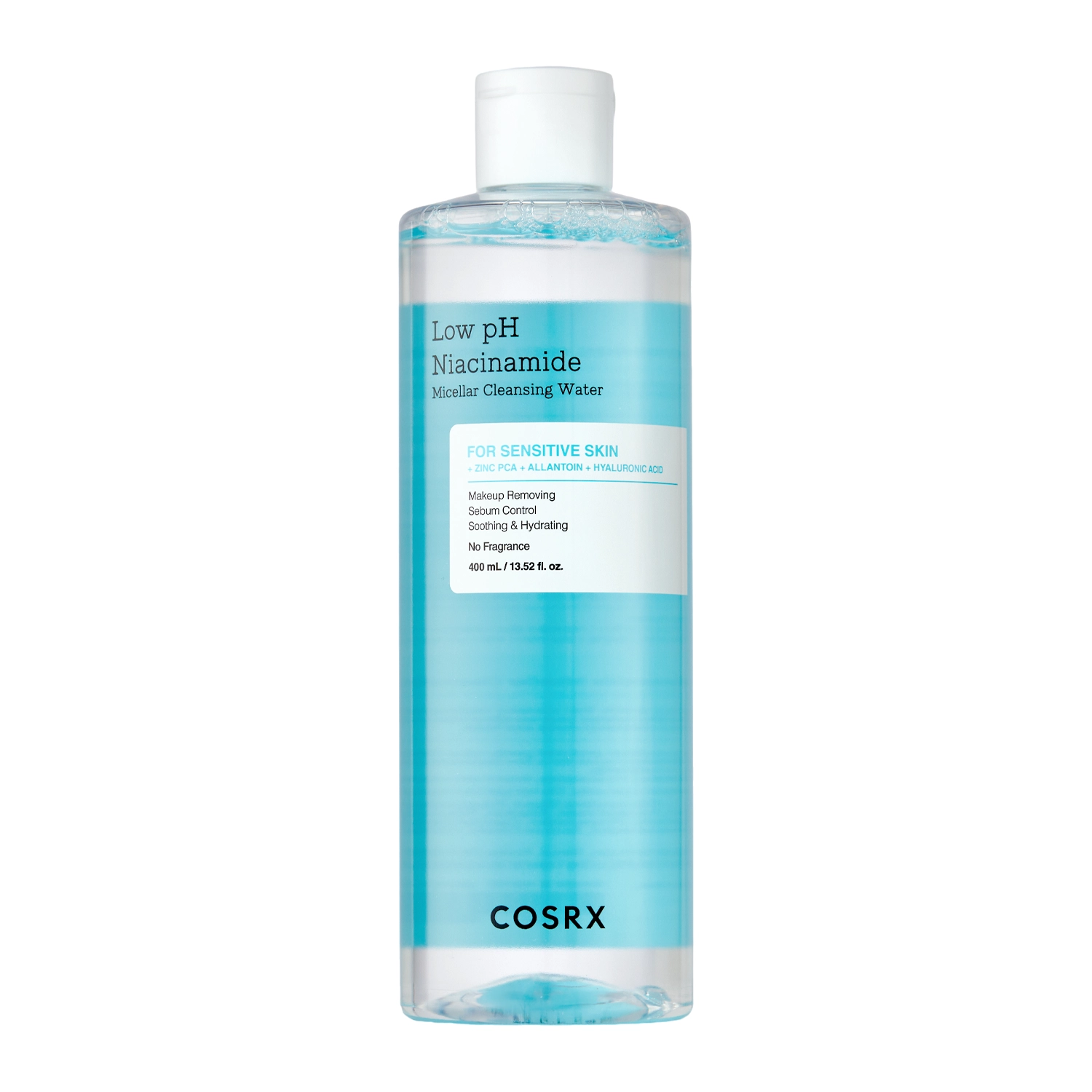 COSRX - Low pH Niacinamide Cleansing Water – Žemo pH Niacinamido Micelinis Vanduo – 400 ml