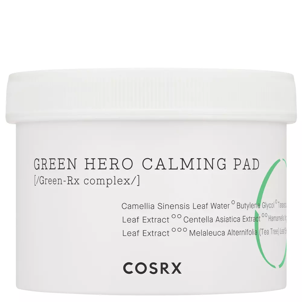 COSRX - One Step Green Hero Calming Pad - Raminantys veido pagalvėlės - 70vnt