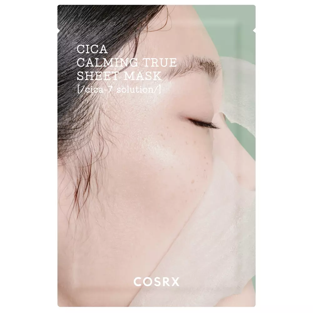 COSRX - Pure Fit Cica Calming True Sheet Mask - Raminamoji veido kaukė su azijine centella - 21ml