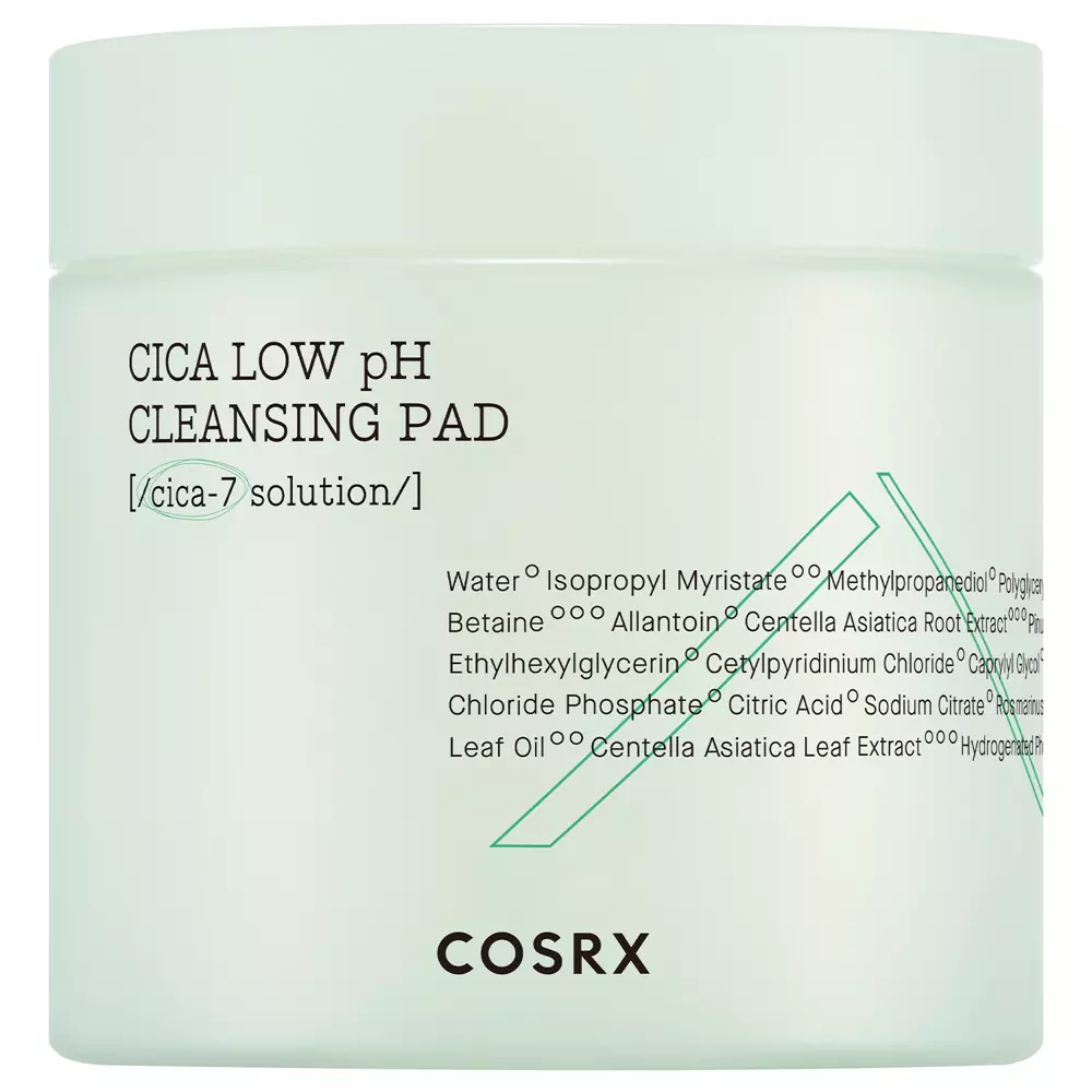 COSRX - Pure Fit Cica Low pH Cleansing Pad - Valomieji įklotai - 100vnt.