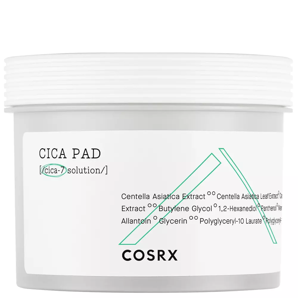 COSRX - Pure Fit Cica Pad - Daugiafunkciniai tonizuojantys tamponai su CICA-7 kompleksu - 90vnt