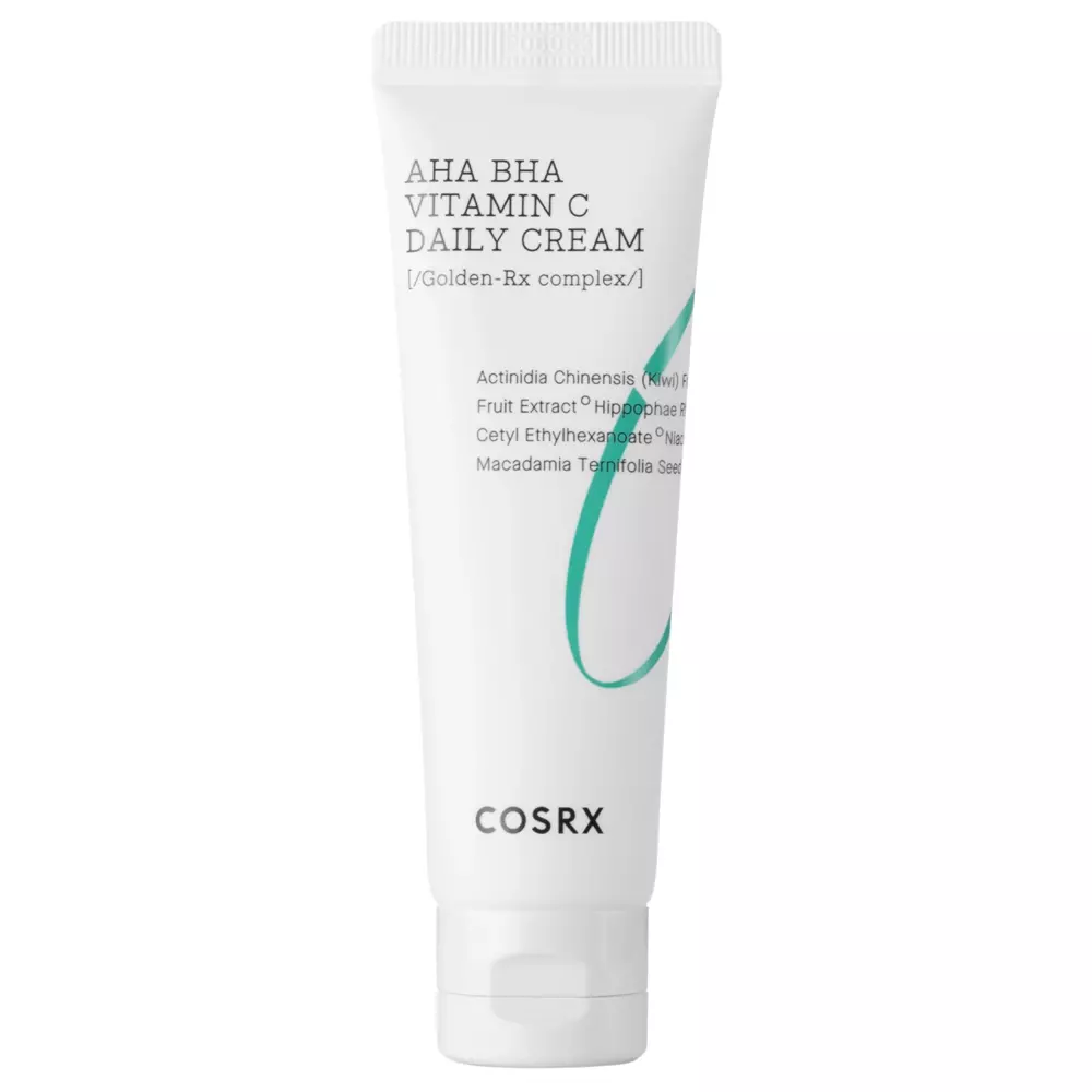 COSRX - Refresh AHA BHA Vitamin C Daily Cream - Odos pusiausvyrą atkuriantis kremas su vitaminu C - 50ml