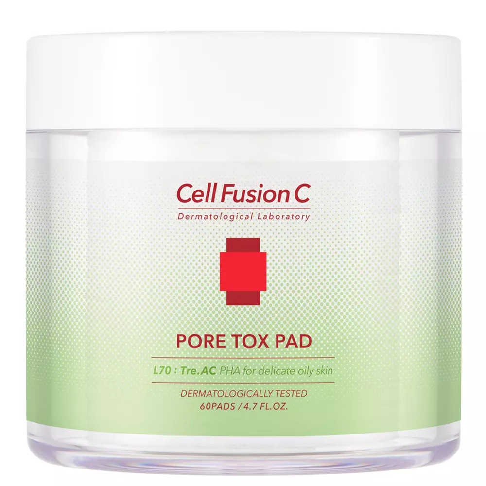 Cell Fusion C - Pore Tox Pad – Poras Sutraukiantys Veido Valomieji Diskeliai – 60 vnt.