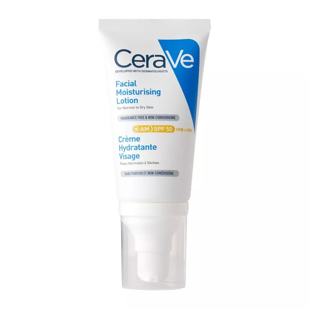 CeraVe - Drėkinamasis veido kremas SPF50 - 52ml