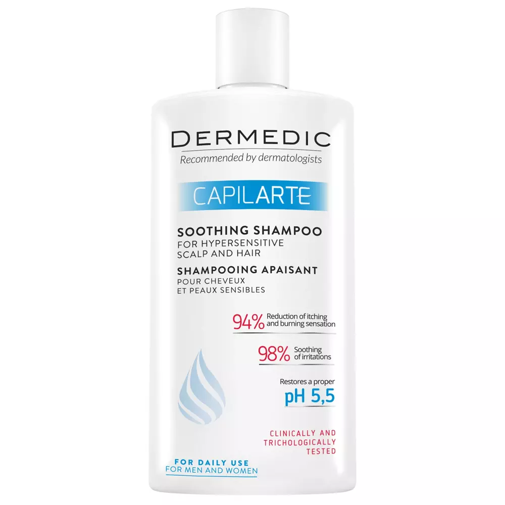 Dermedic - Capilarte – Raminamasis Šampūnas Plaukams ir Ypač Jautriai Galvos Odai – 300 ml